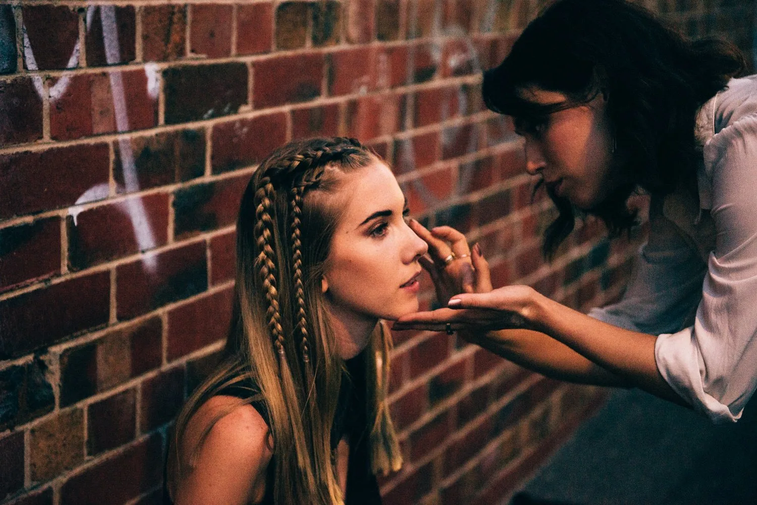 A close portrait during the Woodes production.